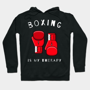 boxing is my therapy Hoodie